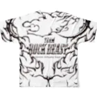 コレン@team【ROCKBEAST】のteamROCKBEASTファイヤーパターンロゴアイテム フルグラフィックTシャツの背面