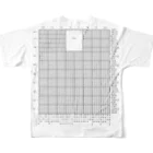 Kikiの気まぐれの平安京図 フルグラフィックTシャツの背面