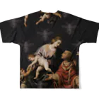 𝔅𝔢𝔢𝔩𝔷𝔢𝔟𝔲𝔟のBeelzebub(ベルゼブブ) 絵画 フルグラフィックTシャツの背面