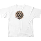 Mandala-Kissの曼荼羅新デザイン商品⭐️ フルグラフィックTシャツの背面