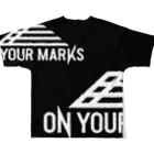 シダパングッズのOn Your Marks Tシャツ フルグラフィックTシャツの背面