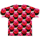 LalaHangeulの珊瑚っぽい玉に書いたハングル All-Over Print T-Shirt :back