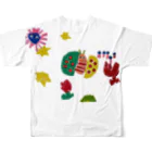 ナマケモノ雑貨店 SUZURI出張所のあさひ画伯 All-Over Print T-Shirt :back