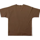 ぽぬぞぬのグラデーション Emerald Marron フルグラフィックTシャツの背面