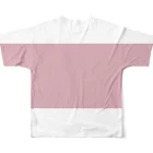 ないものねだりのthank you(pink×white) フルグラフィックTシャツの背面