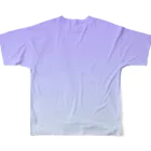 ぽぬぞぬのグラデーション Grape Meringue フルグラフィックTシャツの背面