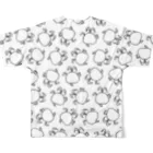 おもちカンパニーのあわさんフルグラT All-Over Print T-Shirt :back