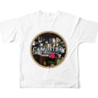 Hostel&Bar CAMOSIBA OfficialのCAMOSIBA EN フルグラフィックTシャツの背面