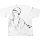 suparnaのブッダ　祈り All-Over Print T-Shirt :back
