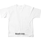 kosuritailandのビーチクラブ フルグラフィックTシャツの背面