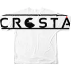 ART☆ROOM:CROSTA あーとるーむくろすたのCROSTAキャラデザTシャツ フルグラフィックTシャツの背面