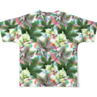 SANKAKU DESIGN STOREのcotton flower bud。 SUMMER フルグラフィックTシャツの背面