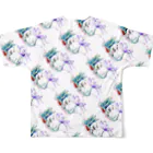 RYO NISHIWAKIのWakki quetzal diagonal All-Over Print T-Shirt :back
