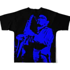 YUTA INUZUKAのBLUE  DOG フルグラフィックTシャツの背面