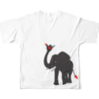 ReVeの象の手 フルグラフィックTシャツの背面