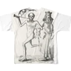 J. Jeffery Print Galleryのホルバインの死の舞踏と聖書の木版画 All-Over Print T-Shirt :back