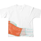 ぴゃーぱのオレンジ気分 All-Over Print T-Shirt :back