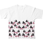 ヤママユ(ヤママユ・ペンギイナ)のふえるプピゴン All-Over Print T-Shirt :back