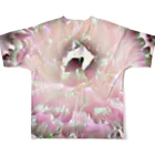 ふなり工房の花中の人 All-Over Print T-Shirt :back