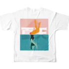中華呪術堂（チャイナマジックホール）のプールを楽しむ夏【夏天】 All-Over Print T-Shirt :back
