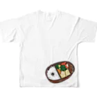 のんちゃんのあるものでそれなり弁当 All-Over Print T-Shirt :back