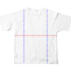よシまるシンの折り畳みライン1 All-Over Print T-Shirt :back