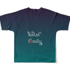 Katsf family samisamiのGO GO Cucumber フルグラフィックTシャツの背面