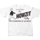 SAUNA SHIKANTAZA clubのHOWZIT T フルグラフィックTシャツの背面