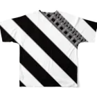スペィドのおみせsuzuri支店のstripes stripes stripes All-Over Print T-Shirt :back