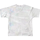 Aimurist のテキスト2021 暗号ホワイト フルグラフィックTシャツの背面