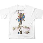 アルフのクレイジーお馬 All-Over Print T-Shirt :back