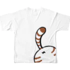 ぽこのふじ工房のねこちゃんといっしょ All-Over Print T-Shirt :back