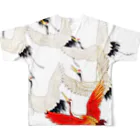 Japon mignonの鶴 All-Over Print T-Shirt :back