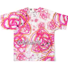 h45m69のYOU＆ME pink Rose2 フルグラフィックTシャツの背面