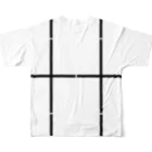 よシまるシンの折り畳みライン7 All-Over Print T-Shirt :back