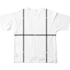 よシまるシンの折り畳みライン8 All-Over Print T-Shirt :back