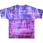 水草のBluePurple All-Over Print T-Shirt :back