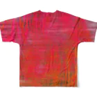 水草のRed All-Over Print T-Shirt :back