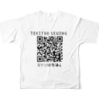 適当ソーイングの縫い場で活躍掃除道具作り方 All-Over Print T-Shirt :back