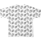 funny_funの牡蠣　総柄 All-Over Print T-Shirt :back