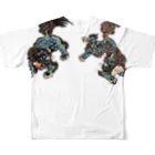 kumakumaの唐獅子 All-Over Print T-Shirt :back