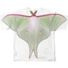 ニムニムのお部屋の蛾(moth) フルグラフィックTシャツの背面
