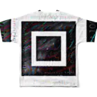 Aimurist のテキスト2021 融合モノクロ All-Over Print T-Shirt :back