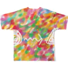 DAYUの派手グラフィックまるさんかく All-Over Print T-Shirt :back