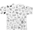 ひこ界ちゃんねるの単彩 All-Over Print T-Shirt :back