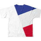 モリアゲ隊のフランス代表 フルグラフィックTシャツの背面