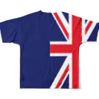 モリアゲ隊のイギリス代表 フルグラフィックTシャツの背面