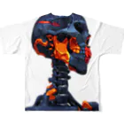 REDTAILの強化骨格３：Enhanced skeleton３ All-Over Print T-Shirt :back
