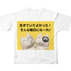 ナタリン工房の仲良しにゃたりん フルグラフィックTシャツの背面