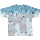 ショップの星降る南極_ペンギン All-Over Print T-Shirt :back